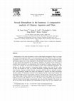 Research paper thumbnail of Sexual dimorphism in the humerus: a comparative analysis of Chinese, Japanese and Thais