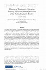 Research paper thumbnail of Histories of Belonging(s): Narrating Territory, Possession, and Dispossession at the India Bangladesh Border