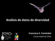 Research paper thumbnail of Análisis de datos de diversidad