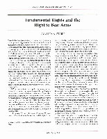 Research paper thumbnail of Fundamental Rights and the Right to Bear Arms