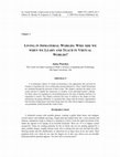 Research paper thumbnail of Peachey, A. (2010) Living in immaterial worlds: Who are we when we teach and learn in virtual worlds? In Sheehy K, Ferguson R, Clough G (Eds) Virtual Worlds: Controversies at the Frontier of Education Nova Science Publishers, New York 