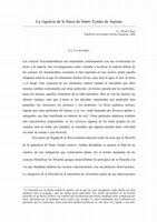 Research paper thumbnail of La vigencia de la física de Santo Tomás de Aquino