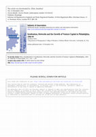 Research paper thumbnail of Syndication, Networks and the Growth of Venture Capital in Philadelphia, 1980-1999