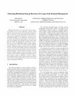 Research paper thumbnail of Clustering Distributed Energy Resources for Large-Scale Demand Management