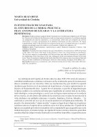 Research paper thumbnail of Fuentes franciscanas para el estudio de la moral práctica: Fray Antonio de Ezcaray  y la literatura penitencial