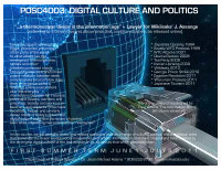 Research paper thumbnail of Summer 2011 Course: Digital Culture and Politics