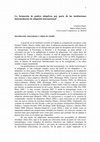 Research paper thumbnail of La formación de padres adoptivos por parte de las instituciones intermediarias de adopción internacional