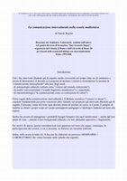 Research paper thumbnail of La comunicazione interculturale nella scuola multietnica