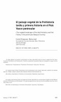 Research paper thumbnail of El paisaje vegetal de la Prehistoria tardía y primera Historia en el País Vasco peninsular", 