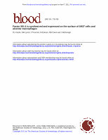 Research paper thumbnail of Factor XIII A is synthesized and expressed on the surface of U937 cells and alveolar macrophages