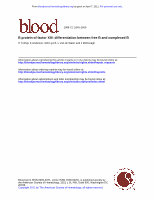 Research paper thumbnail of B protein of factor XIII: differentiation between free B and complexed B