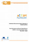 Research paper thumbnail of Intolerant Discourses about Migrants in Catalan Politics (report)