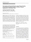 Research paper thumbnail of Intravaginal and menstrual practices among women working in food and recreational facilities in Mwanza, Tanzania: implications for microbicide trials