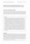 Research paper thumbnail of Supporting change and scholarship through systematic review of online educational resources in professional development settings (BJET article)