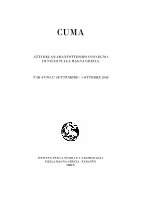 Research paper thumbnail of LA NECROPOLI MONUMENTALE DI ETÀ ROMANA A NORD DELLA CITTÀ DI CUMA