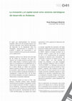 Research paper thumbnail of La innovación y el capital social como vectores estratégicos del desarrollo en Andalucía