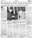 Research paper thumbnail of Recordando o Prof. António Pascoal