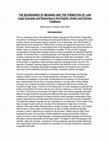 Research paper thumbnail of THE BOUNDARIES OF MEANING AND THE FORMATION OF LAW: LEGAL CONCEPTS AND REASONING IN ENGLISH, ARABIC, AND CHINESE TRADITIONS