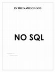 Research paper thumbnail of No SQL