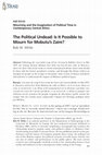 Research paper thumbnail of The Political Undead: Is It Possible to Mourn for Mobutu's Zaire?