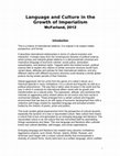 Research paper thumbnail of LANGUAGE AND CULTURE IN THE GROWTH OF IMPERIALISM, McFarland, 2012