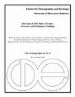 Research paper thumbnail of The class of 1957 after 35 years: Overview and preliminary findings