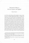 Research paper thumbnail of Tournament Culture in the Low Countries and England