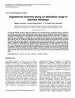 Research paper thumbnail of Vegetational diversity along an altitudinal range in Garhwal Himalaya