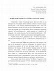 Research paper thumbnail of REVIEW OF G.B. DJAHUKYAN’S UNIVERSAL LINGUISTIC THEORY 