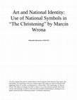 Research paper thumbnail of Art and National Identity - "The Christening" by Marcin Wrona