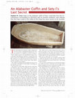 Research paper thumbnail of Seti's Alabaster Coffin in the Soane Museum, London