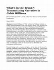 Research paper thumbnail of What’s in the Trunk?: Traumatizing Narrative in Caleb Williams