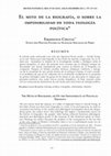 Research paper thumbnail of El mito de la biografía, o sobre la imposibilidad de toda teología política / The Myth of Biography, or On the Impossibility of Political-Theology