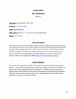 Research paper thumbnail of Sample Syllabus