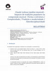 Research paper thumbnail of Analise musical e tradicoes populares CNSMDP Ledoux 2009