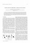 Research paper thumbnail of Security protocol for IEEE 802.11 wireless local area network