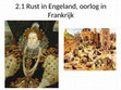 Research paper thumbnail of Rust in  Engeland, oorlog in Frankrijk (VWO 6)