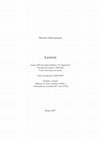 Research paper thumbnail of Lezioni 2006-2007: Occidente e Oriente. 'Mimesis' di Erich Auerbach (1946) e 'Orientalismo' di Edward W. Said (1978)