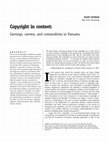 Research paper thumbnail of Copyright in Context: Carvers, Carvings and commodities in Vanuatu