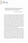 Research paper thumbnail of Refiguring Indian Blood through Poetry, Photography, and Performance Art