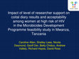 Research paper thumbnail of Impact of level of researcher support on coital diary results and acceptability among women at high risk of HIV 