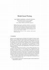 Research paper thumbnail of Model-Based Testing