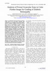 Research paper thumbnail of Analysis of Foveal Avascular Zone in Color Fundus Image for Grading of Diabetic Retinopathy