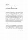 Research paper thumbnail of Spiritualisierung eines Heilwissens im lokalen religiösen Feld? Zur Formierung deutscher Ayurveden