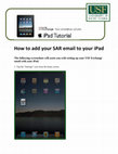 Research paper thumbnail of How to add an exchange email to an Ipad