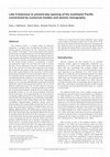 Research paper thumbnail of Late Cretaceous to present-day opening of the southwest Pacific constrained by numerical models and seismic tomography