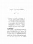 Research paper thumbnail of A structural analysis on Gravity of Trade regarding the possibility to remove distance from the model