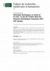 Research paper thumbnail of Véronique Dominguez, La Scène Et La Croix: Le Jeu De L'Acteur Dans Les Passions Dramatiques Françaises (XIVe-XVIe Siècles)