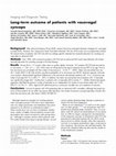 Research paper thumbnail of (2004) "Long-term outcome of patients with vasovagal syncope" (Original article)