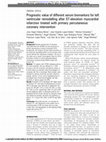 Research paper thumbnail of (2012) "Prognostic value of different serum biomarkers for left ventricular remodelling after ST-elevation myocardial infarction treated with primary percutaneous coronary intervention" (Original article)